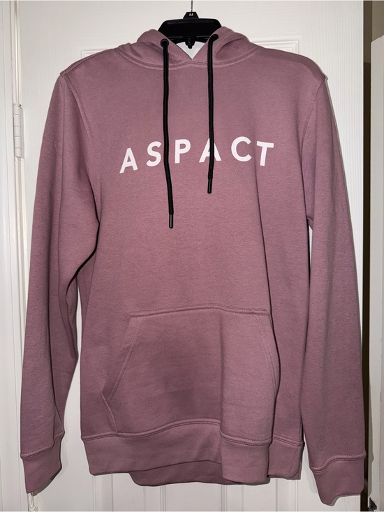 Aspact Sweaters - ASPACT Teddy Hoodie Womens M Elderberry Mauve Pink Pullover NWT European